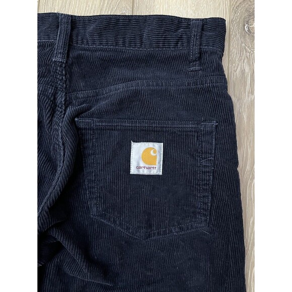 Carhartt WIP Klondike Pant Navy Blue Corduroy Mens Size 29x32 - Picture 6 of 9